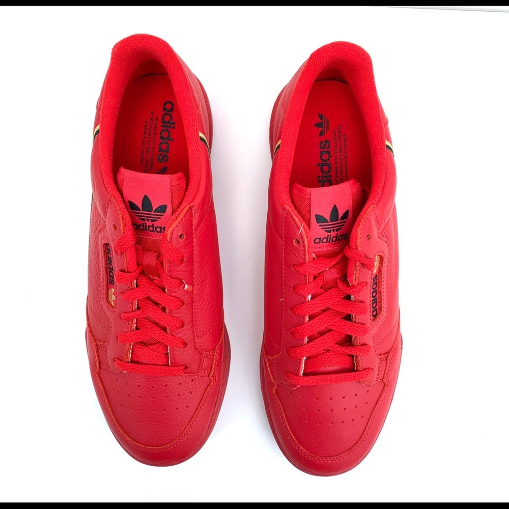 adidas Continental 80 Men’s Scarlet/Gold Scarlet - Picture 4 of 11
